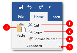ms word home menu assignment