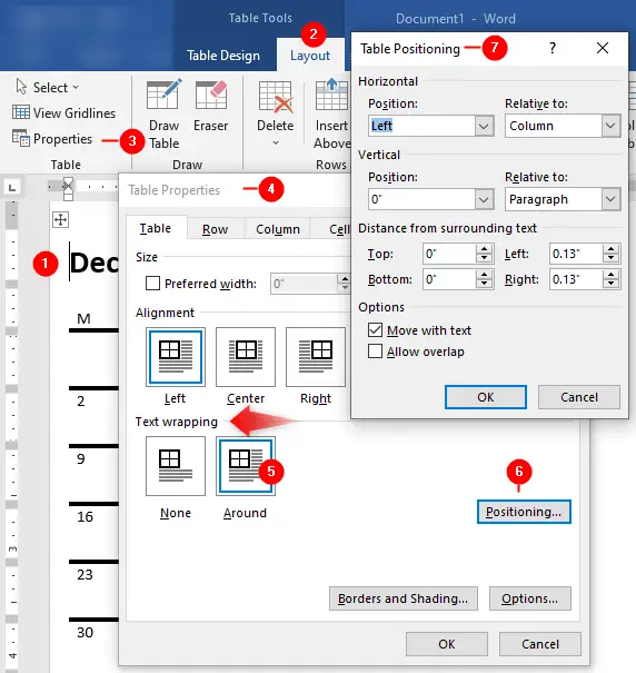 Wrap Text Around The Table In Microsoft Word Fast Tutorials